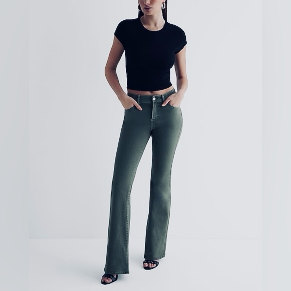 Joe’s Hi Rise Bootcut Honey Green Coated Women’s Jeans Size 26 NWT
